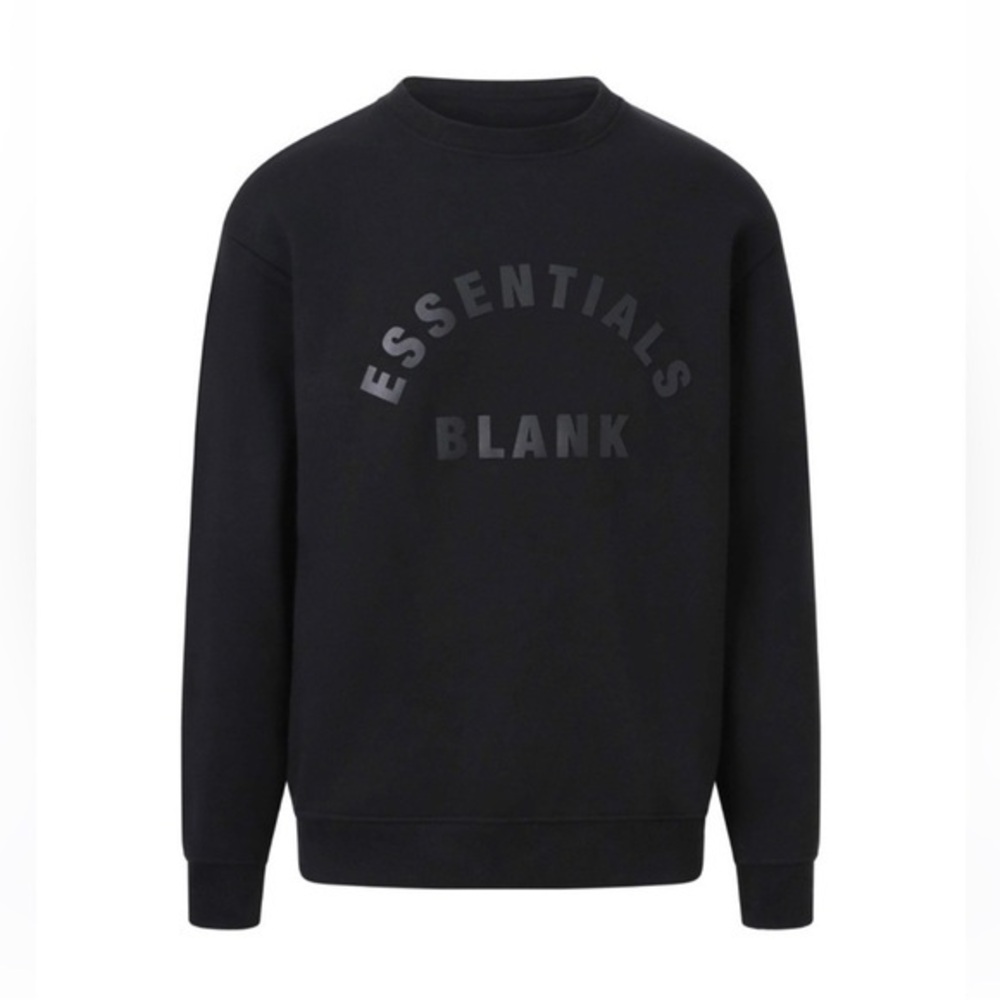 BLank Essentials men’s black crewneck- large